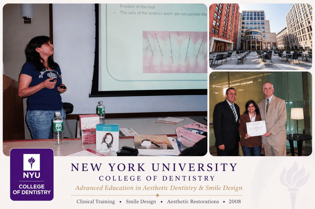 Dr Archana Gogte at New York University College of Dentistry